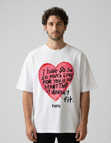 Love Doesn't Fit oversized T-shirt