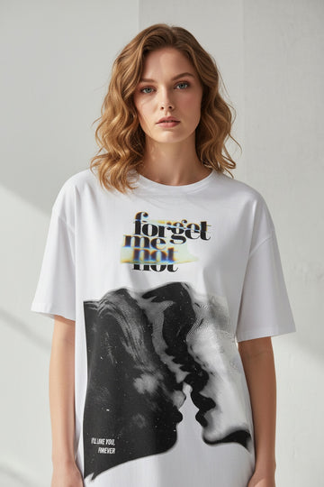 Forget me not oversized T-shirt